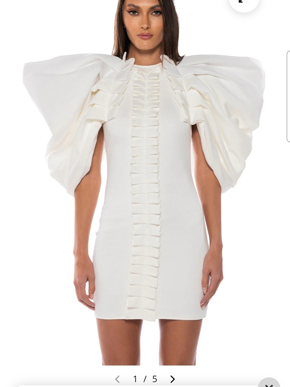 ANNIKA STATEMENT SLEEVE MINI DRESS